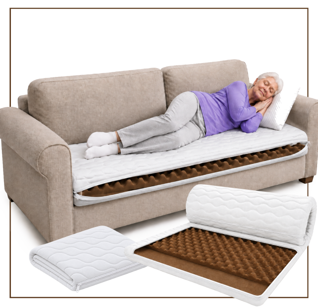 Nakładka na materac 80x200 Dla Seniora Hermen Olsen Foam Hard H4 8cm Pianka Masaż Odnowienie Kanapy